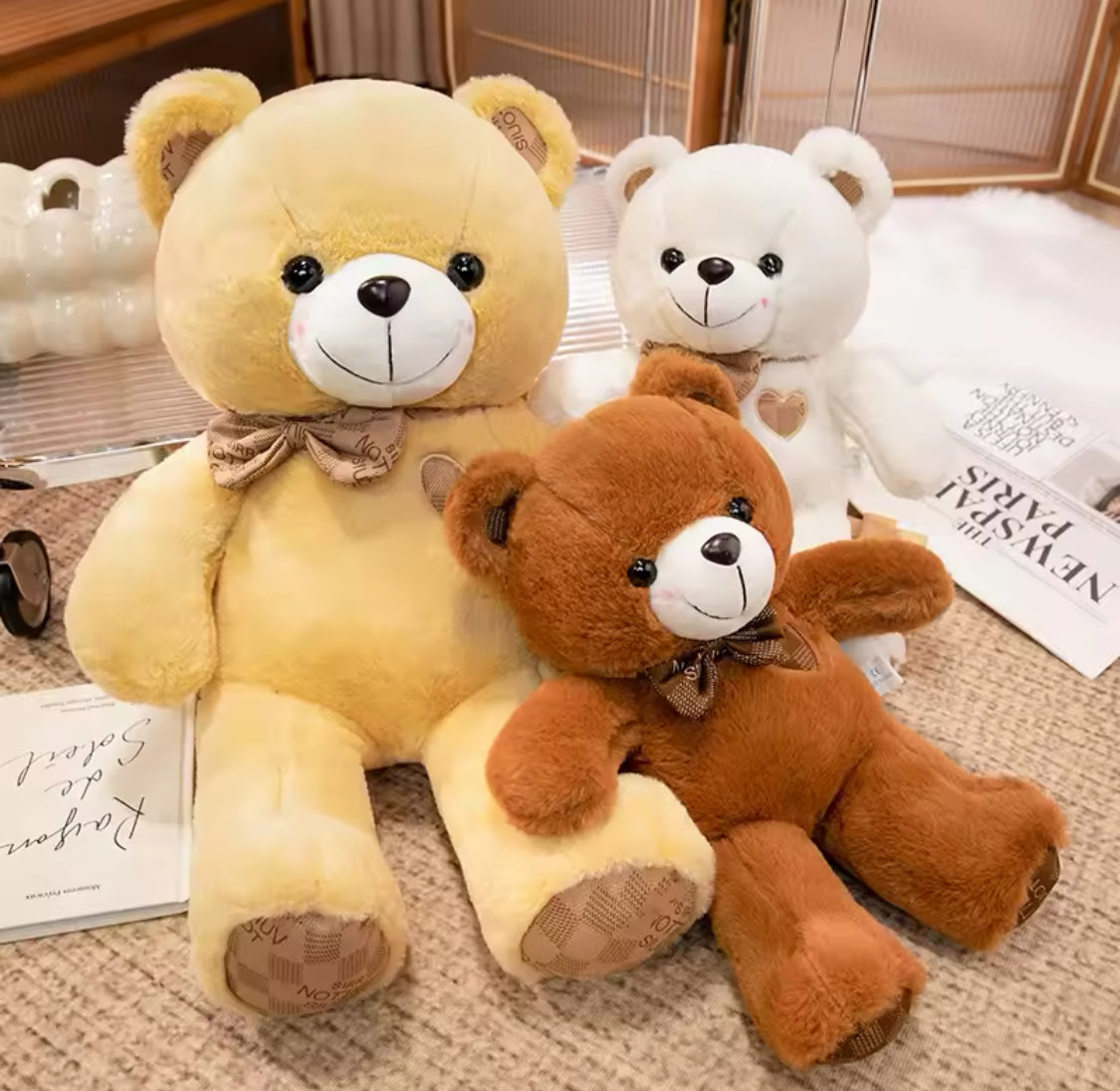 60cm Soft Teddy Bear Plush Toy, Stuffed Cartoon Animal Toys For Kids, Super Soft Stuffed Pillow 60cm Soft Teddy Bear Plush Toy, Stuffed Cartoon Animal Toys For Kids, Super Soft Stuffed Pillow